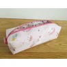 Trousse écolier Licornes Rose