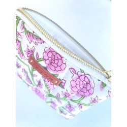 Porte-monnaie printemps indien rose