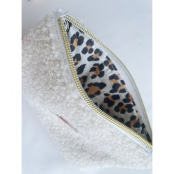 Porte-monnaie sherpa léopard