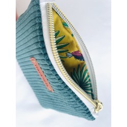 Porte-monnaie toucans vert