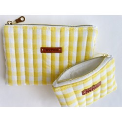 Porte-monnaie vichy soleil