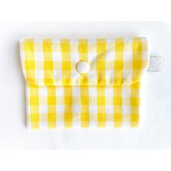 Pochette à savon vichy soleil