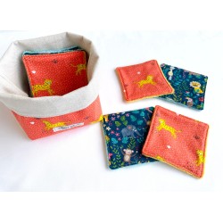 Panière de lingettes léopard