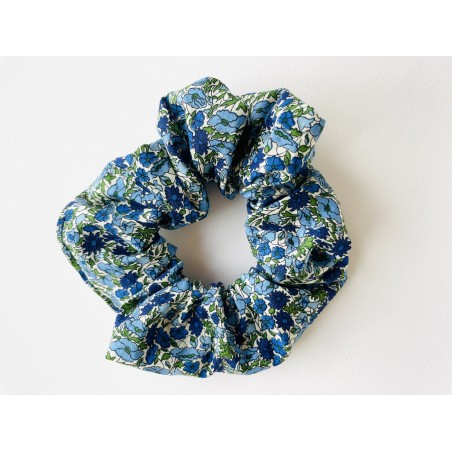 Chouchou Liberty bleu