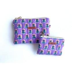 Porte-monnaie violette indienne