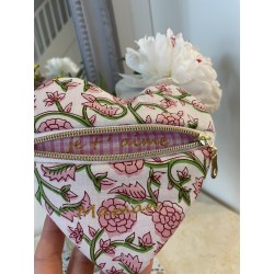 Pochette cœur avec message printemps indien et inscription or