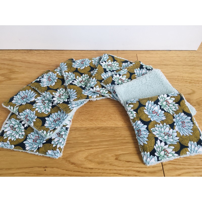 8 lingettes Nénuphars et Vert d'eau