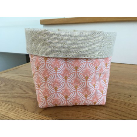 Panière Eventails Rose