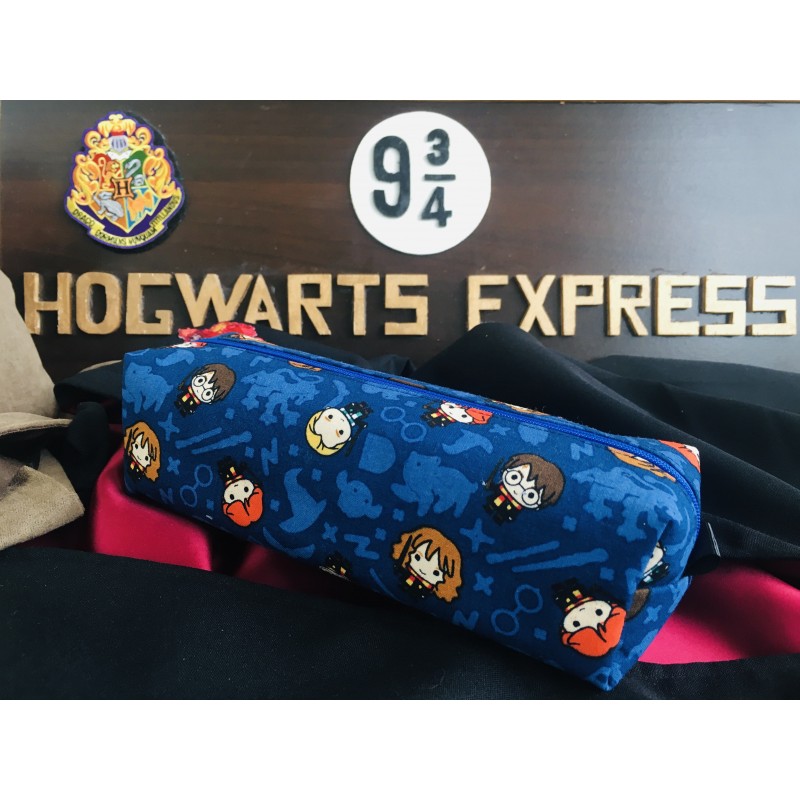 Trousse écolier Harry Potter Personnages bleue