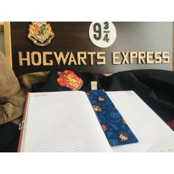 Marque page Harry Potter Personnages fond bleu