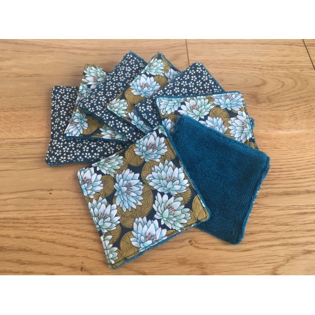 8 lingettes Nénuphars et Myosotis