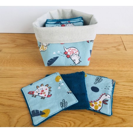Panière de lingettes dinosaures